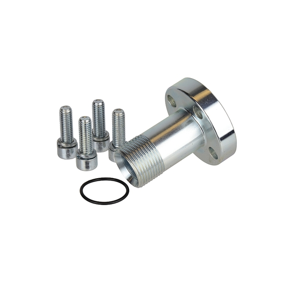 180° FLANGE LONGA – ROSCA EXTERNA – FIXAÇAO 4 FUROS